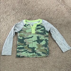 J. Crew Crewcuts Camo Long Sleeve Tee- Size 2T
